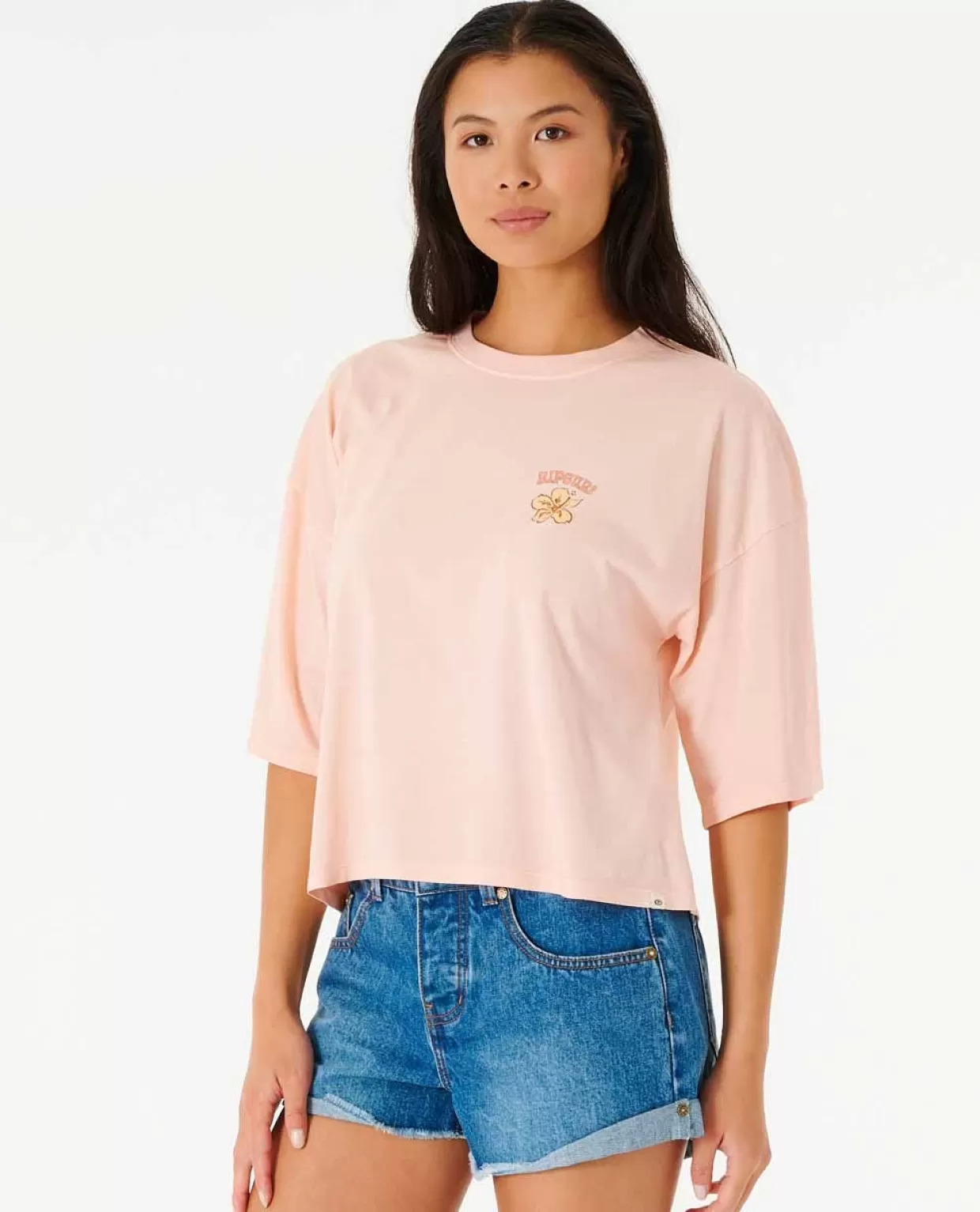 Discount Aloha With Love Heritage Crop Tee Women Tees & Tanks