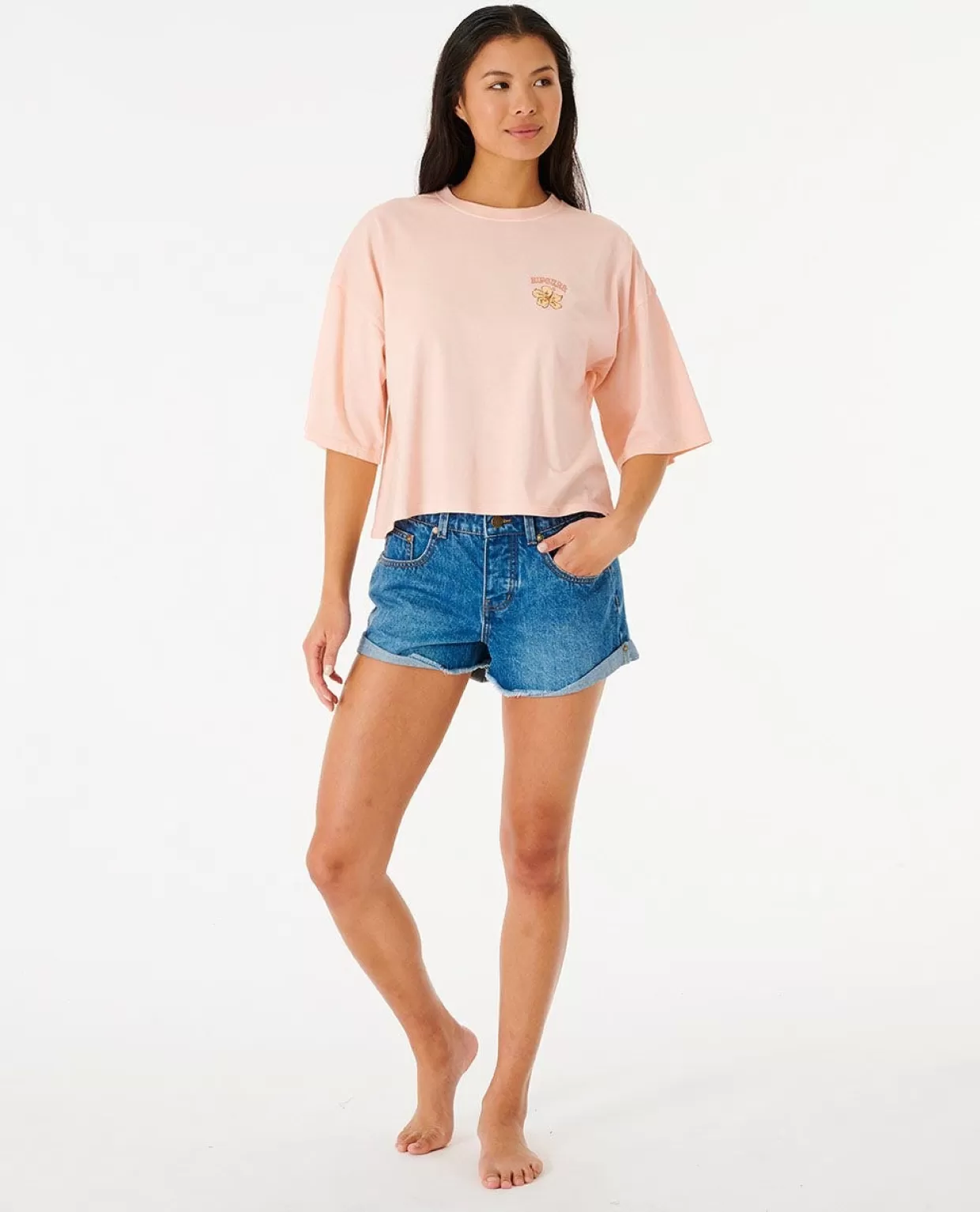Discount Aloha With Love Heritage Crop Tee Women Tees & Tanks