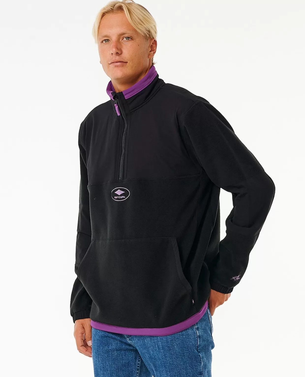 Best Anti Series Quality surf products 1/4 Zip crew fleece Hoodies & Jumpers