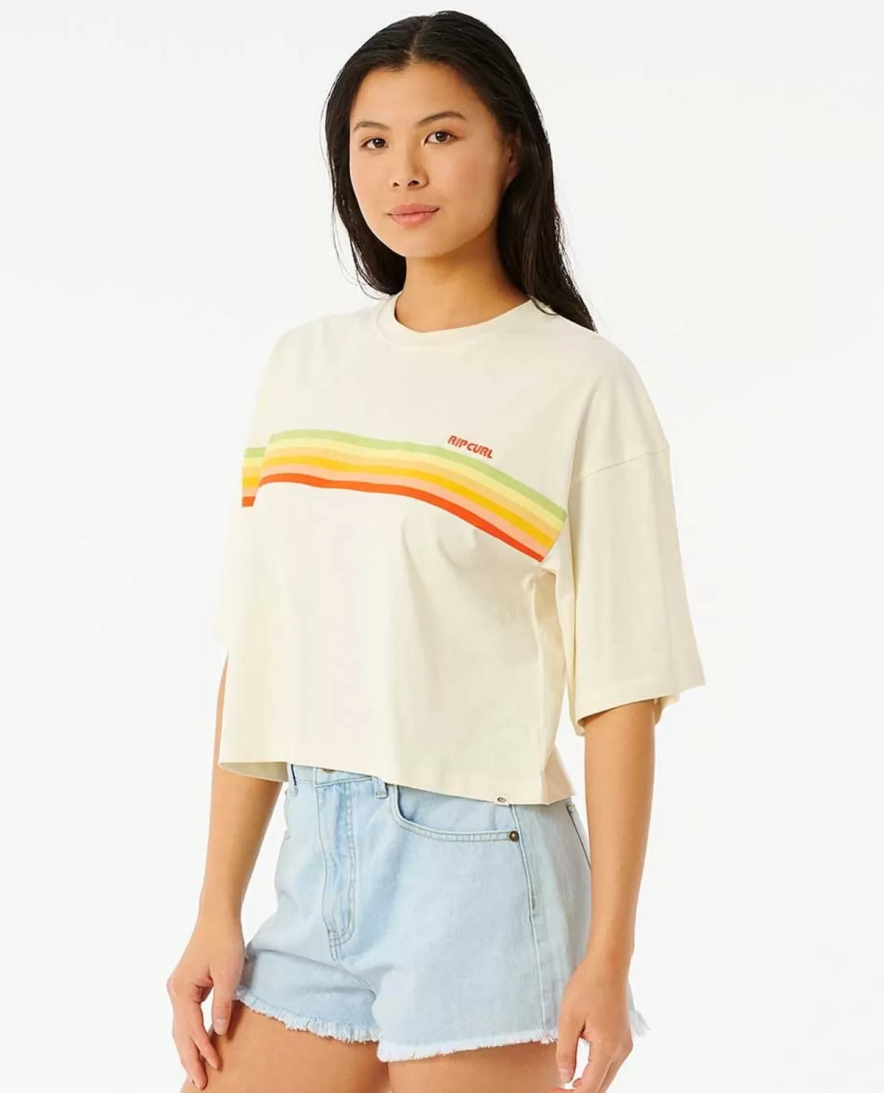 New Eventide Heritage Crop Tee Women Tees & Tanks
