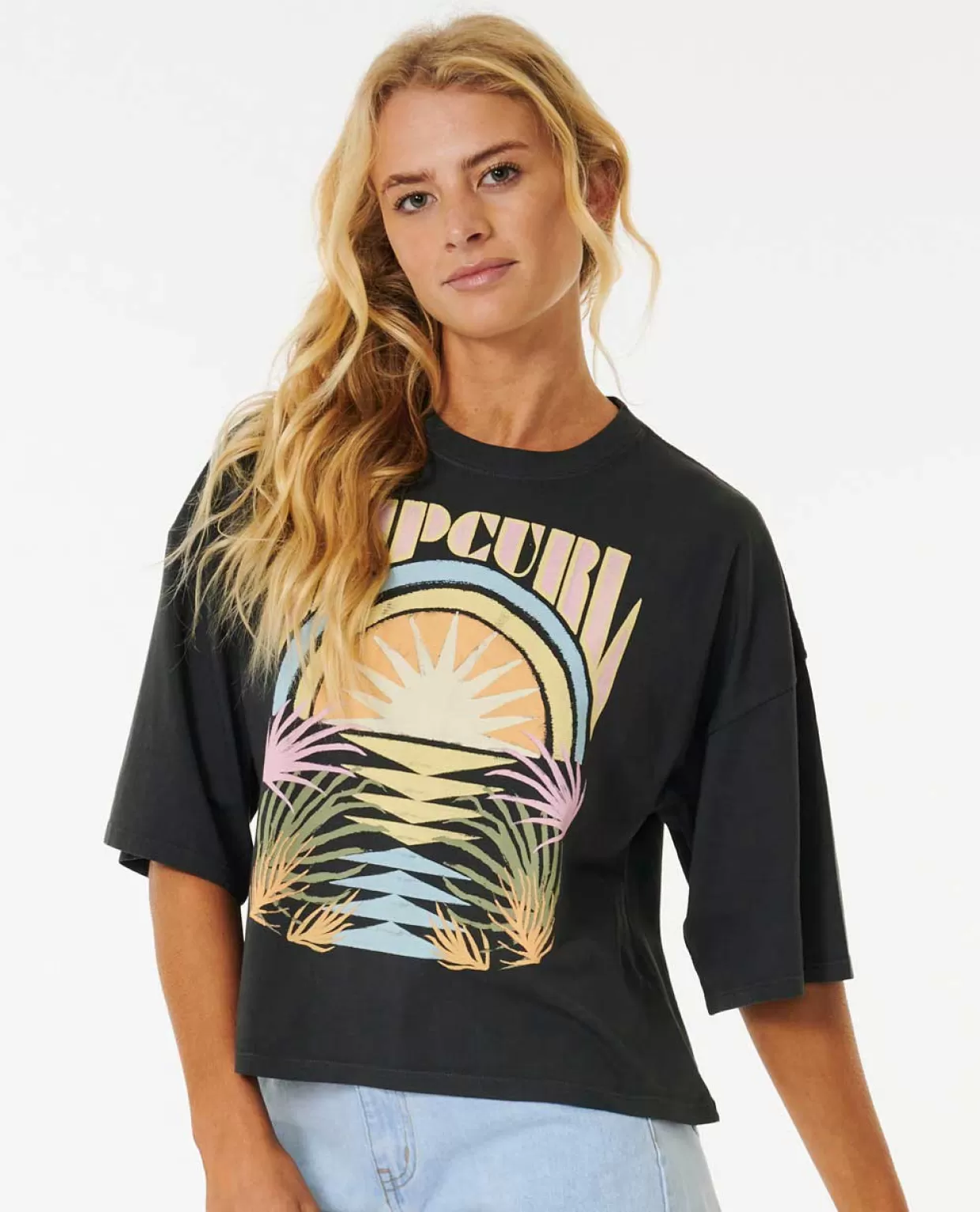 Shop Glow Heritage Crop Short Sleeve Tee Women Tees & Tanks