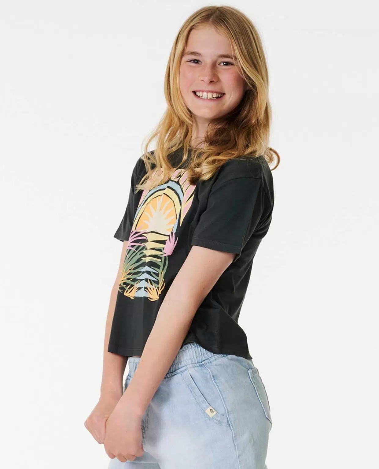 Flash Sale Glow Heritage Crop Short Sleeve Tee Girl Kids Tops & Tees