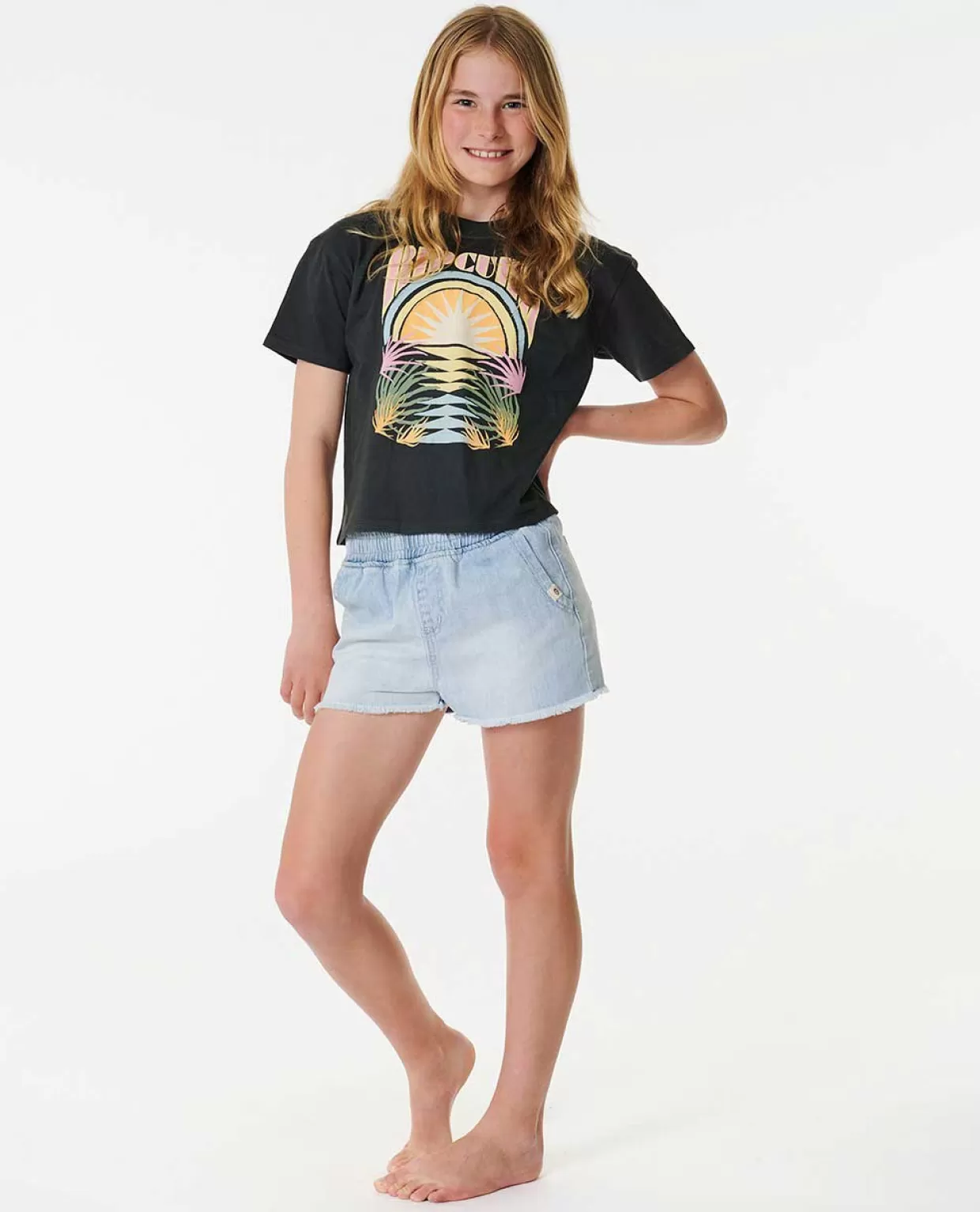 Flash Sale Glow Heritage Crop Short Sleeve Tee Girl Kids Tops & Tees