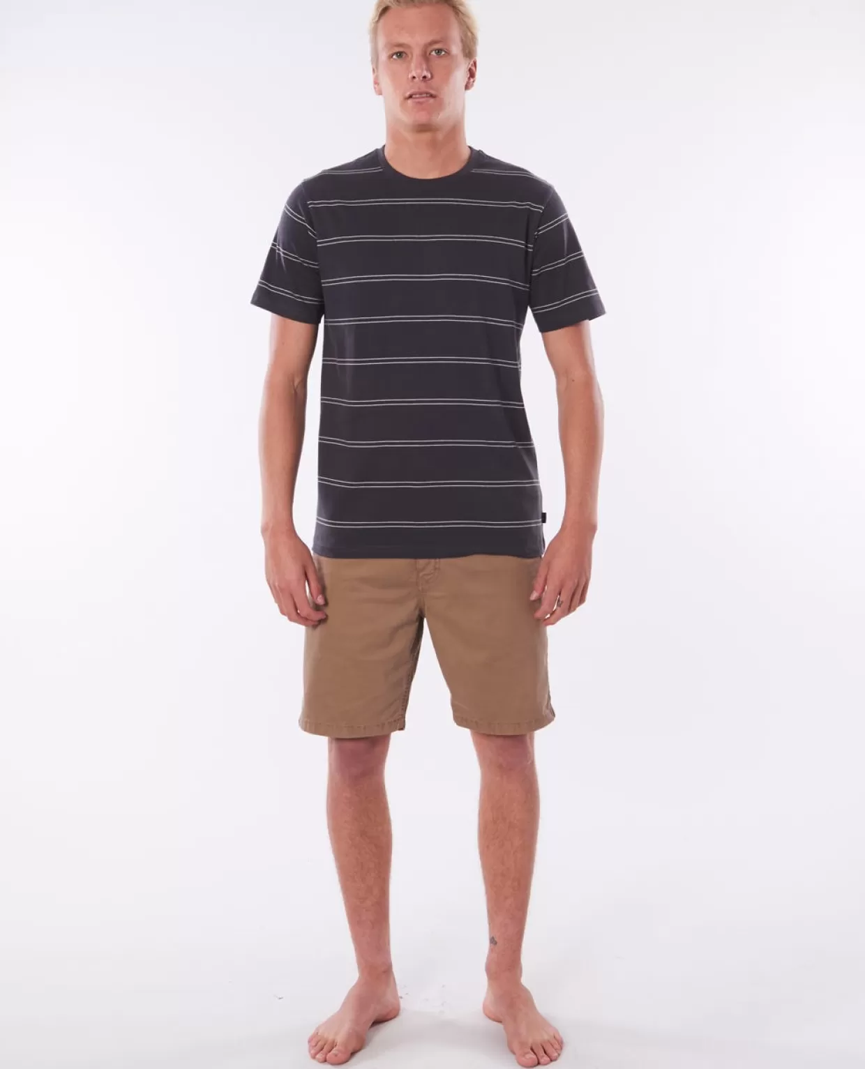 Hot Plain Stripe Tee Tees & Tanks