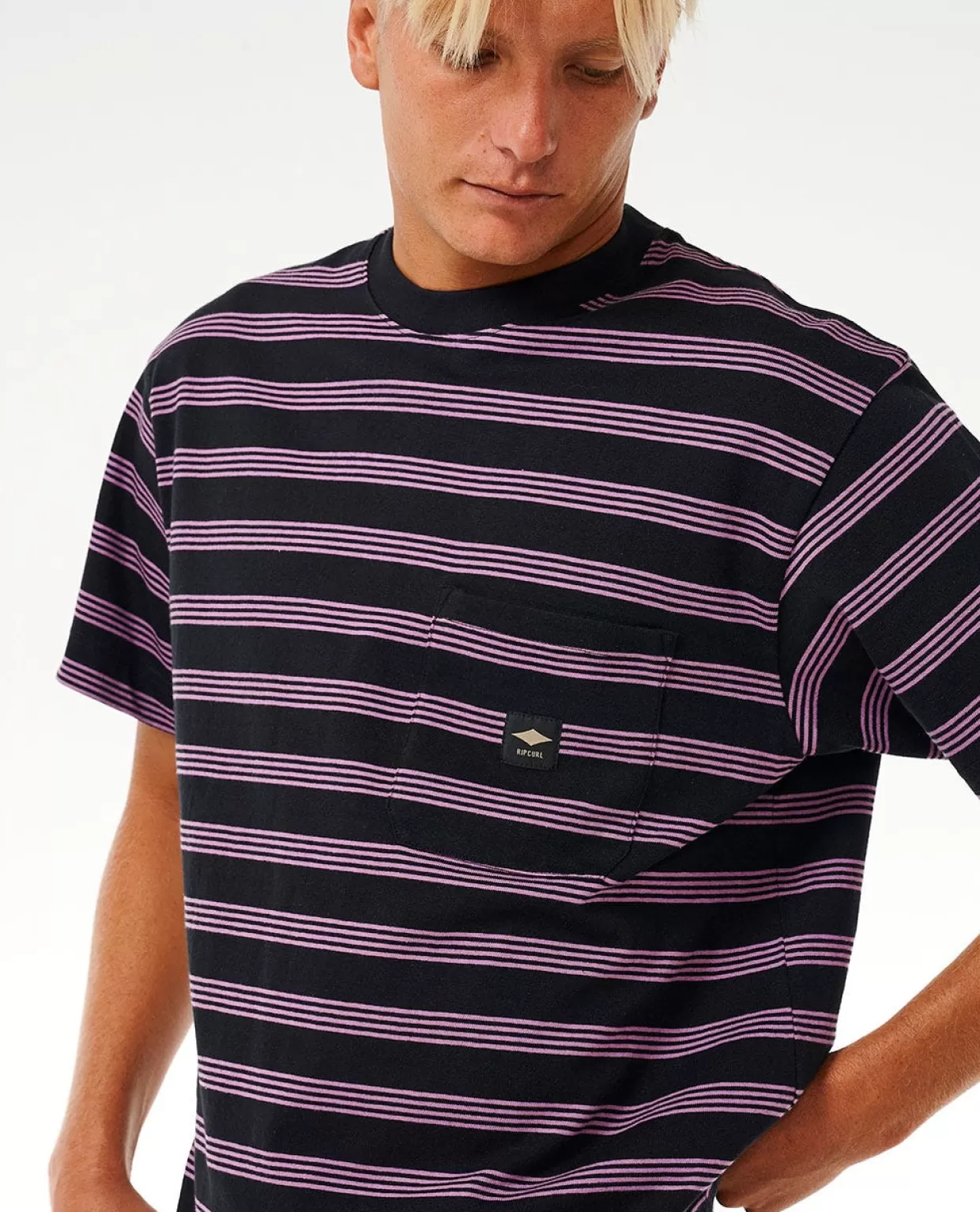 Sale Quality surf products Stripe Short Sleeve Tee Tees & Tanks