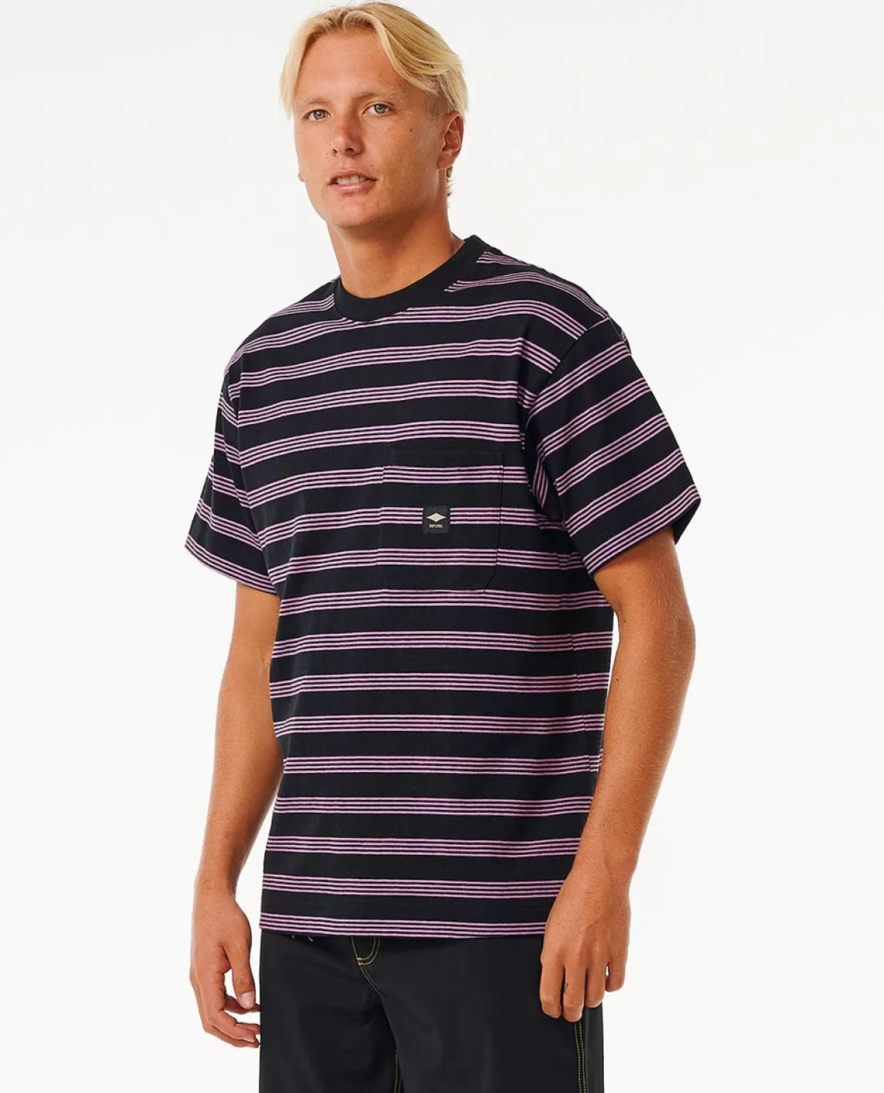 Sale Quality surf products Stripe Short Sleeve Tee Tees & Tanks