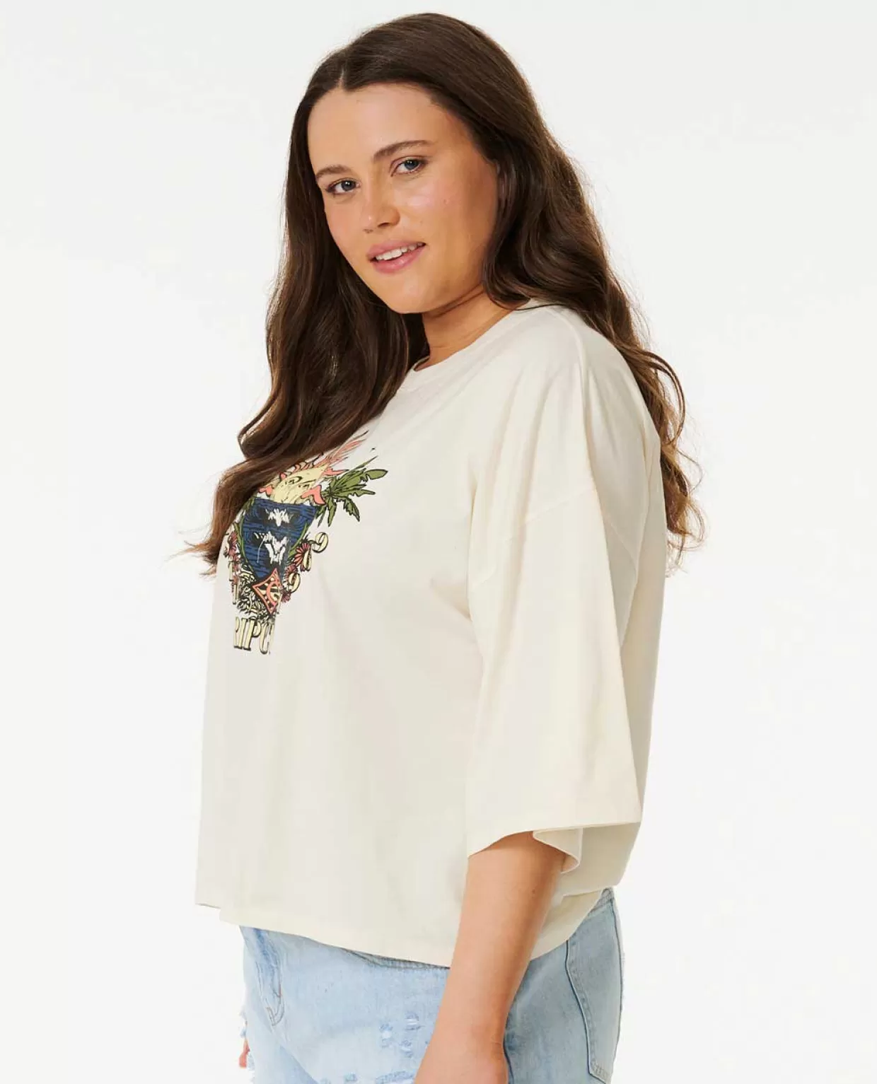 Fashion Shore Break Heritage Crop Short Sleeve Tee Women Tees & Tanks