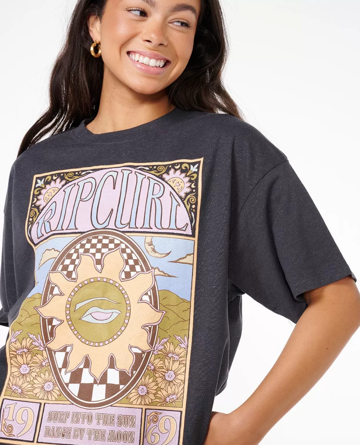 Outlet Sun Club Heritage Short Sleeve Tee Women Tees & Tanks