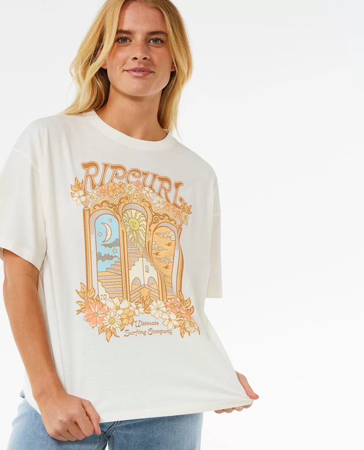 Best Sale Tropical Tour Heritage Short Sleeve Tee Women Tees & Tanks | Sea Of Dreams